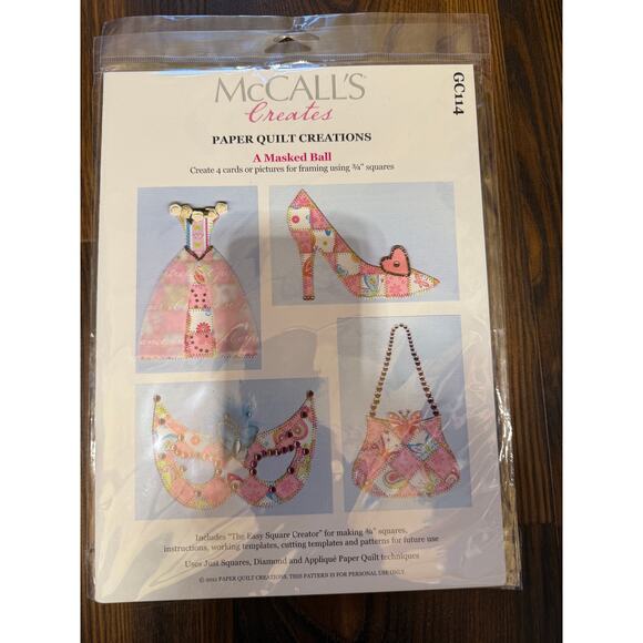 NWOT McCall’s Creates Paper Quilt Creations Patterns (3) & Machine Quilting Book - Picture 3 of 9